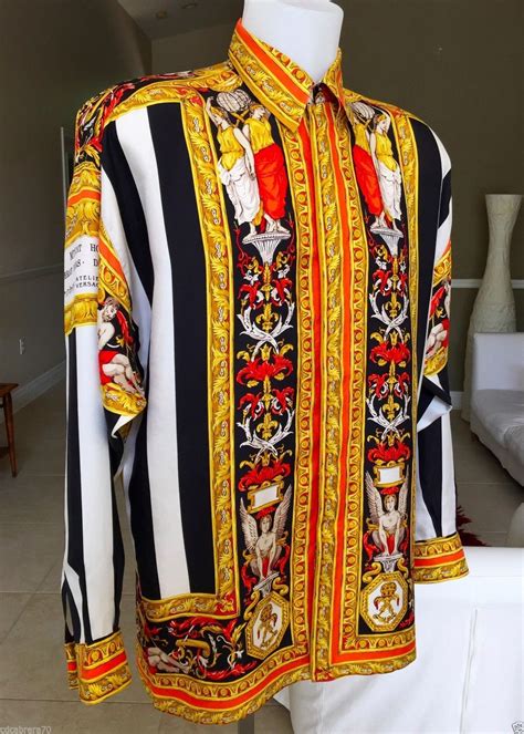 versace replica silk shirt